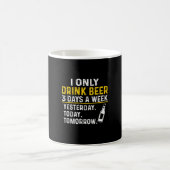 Bier Drinker Ich trinke nur Bier Geburtstag Kaffeetasse (Mittel)