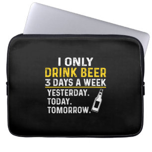 Bier Drinker Ich trinke nur Bier Geburtstag Laptopschutzhülle