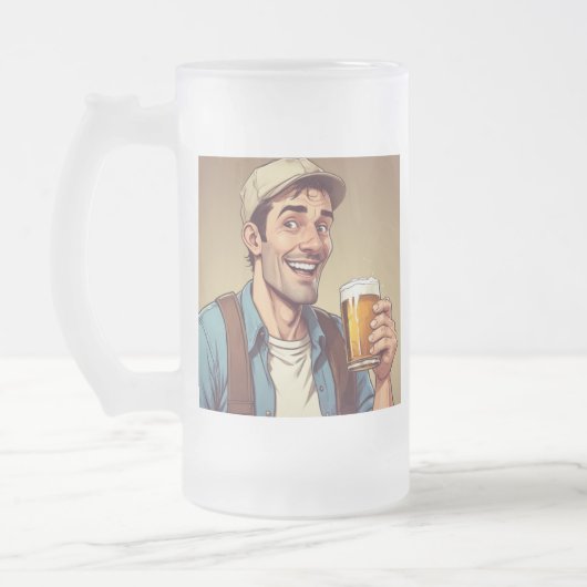 Bier Drinker Mattglas Bierglas (Links)