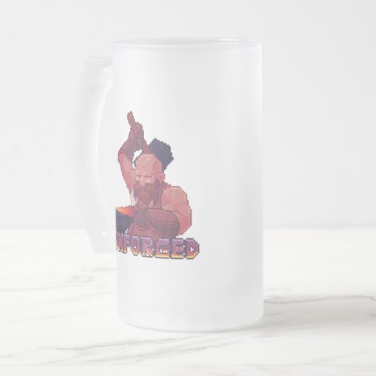 Bier Drinker Mattglas Bierglas (Vorderseite Links)