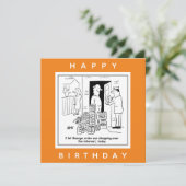 Bier Drinker Online Shopping für Bier Cartoon Karte (Stehend Vorderseite)