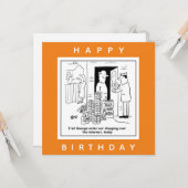 Bier Drinker Online Shopping für Bier Cartoon Karte (Vorderseite/Rückseite Beispiel)