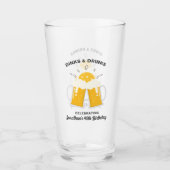 Bier Drinker Pickleball Player Personalisierter Te Glas (Vorderseite)