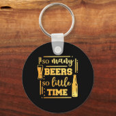 Bier Drinker so viele Bier Schlüsselanhänger (Vorderseite)