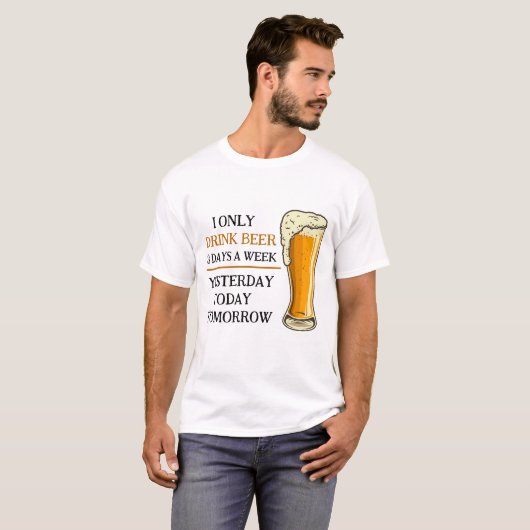 Bier Drinker-T - Shirt (Vorne ganz)