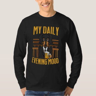 Bier Drinker Täglicher Abend Stimmung Dackel Beer T-Shirt