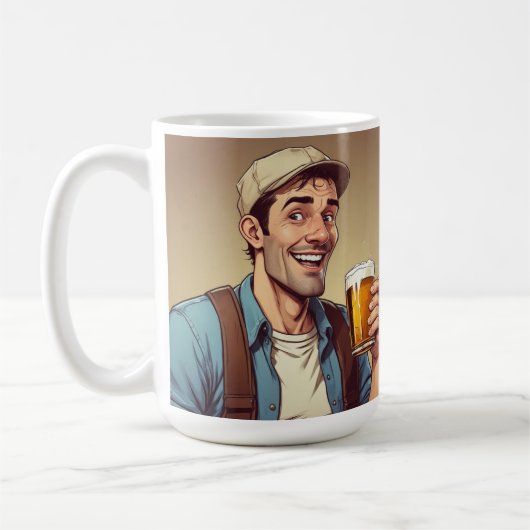 Bier Drinker Tasse (Links)