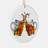 "BIER DRINKING BUDDY" CHRISTMAS ORNATION KERAMIK ORNAMENT (Rechts)