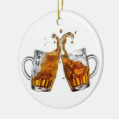 "BIER DRINKING BUDDY" CHRISTMAS ORNATION KERAMIK ORNAMENT (Links)