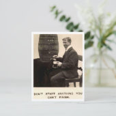 Bier Drinking Vintag 1909 Postkarte (Stehend Vorderseite)