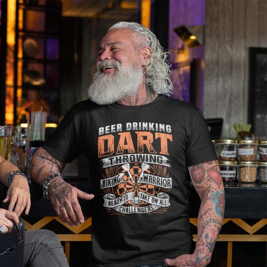 Bier Drinks Dart Viking King - Dart Legend T-Shirt