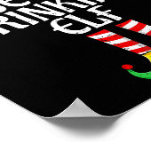 Bier Drinks Elf Matching Familiengruppe Weihnachte Poster (Ecke)