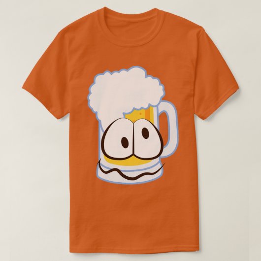 Bier Drinks Tasse T-Shirt (Design vorne)