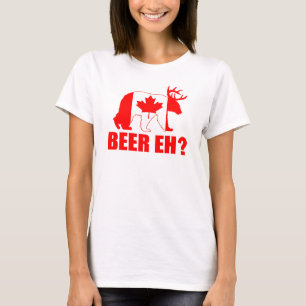 BIER EH?  Lustige Bärn-Rotwild-kanadischer T-Shirt