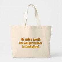 Bier-Ehemann-riesige Taschen-Tasche