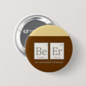 Bier, ein wesentliches Element Button (Vorne & Hinten)
