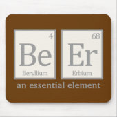 Bier, ein wesentliches Element Mousepad (Vorne)