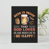 Bier Einladung (Stehend Vorderseite)