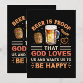 Bier Einladung (Vorne/Hinten)