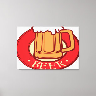 Bier-Emblem Leinwanddruck