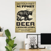 Bier-Erhaltungsdoster Poster (Heimbüro)