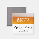 Bier-Erinnerung Magnet (Vorderseite/Rückseite)