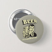 Bier: Es ist ein Urlaub in Can Button (Vorne & Hinten)