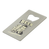 Bier: Es ist ein Urlaub in Can Geldkarten Flaschenöffner (Rückseite Schrägansicht)