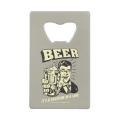 Bier: Es ist ein Urlaub in Can Geldkarten Flaschenöffner (Rückseite)