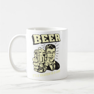 Bier: Es ist ein Urlaub in Can Kaffeetasse