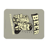 Bier: Es ist ein Urlaub in Can Magnet (Horizontal)