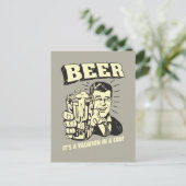 Bier: Es ist ein Urlaub in Can Postkarte (Stehend Vorderseite)