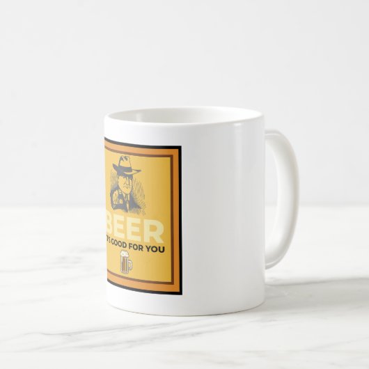 BIER. ES IST GUT FÜR SIE. KAFFEETASSE (VorderseiteRechts)