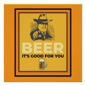 BIER. ES IST GUT FÜR SIE. POSTER (Vorderseite)