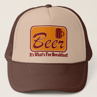 Bier - es ist, was zum Frühstück ist! Truckerkappe