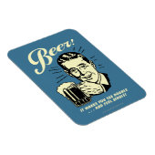 Bier: Es macht Sie doppelt sehen Magnet (Rechte Seite)