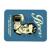 Bier: Es macht Sie doppelt sehen Magnet (Horizontal)
