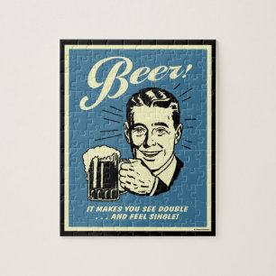 Bier: Es macht Sie doppelt sehen Puzzle