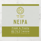 Bier-Etikett für NEIPA-Boote oder Zuhause-Brauflas Bierflaschenetikett (Einzelnes Label)