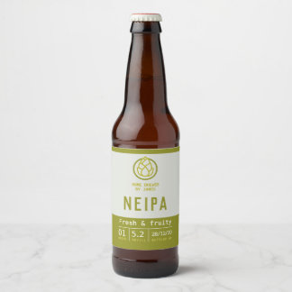 Bier-Etikett für NEIPA-Boote oder Zuhause-Brauflas Bierflaschenetikett