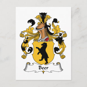 Bier-Familienwappen Postkarte