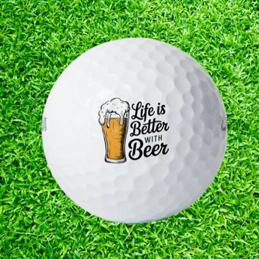 Bier feiern golfball