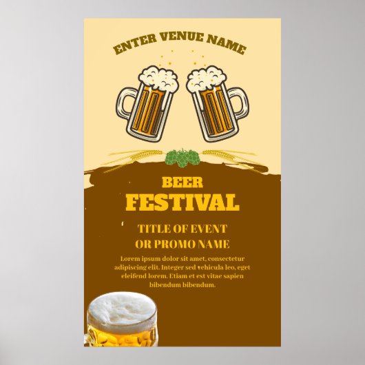 Bier Festival Custom Poster (Vorne)