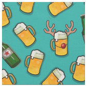 Bier festliche Vorlagengläser Flaschen blau Stoff (Nahaufnahme)