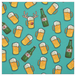 Bier festliche Vorlagengläser Flaschen blau Stoff