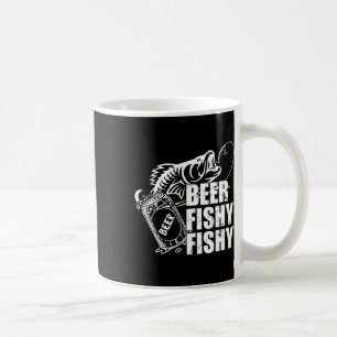 Bier Fischig Fischig Lustig Angeln Trinken Geburts Kaffeetasse
