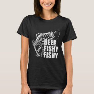 Bier Fischig Fischig Lustig Angeln Trinken Geburts T-Shirt