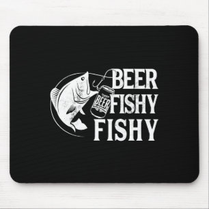 Bier Fischig Fischig Lustig Fischen Mousepad