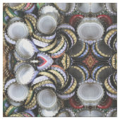 Bier Flasche Caps Top Muster Stoff (Nahaufnahme)