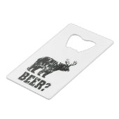 Bier? Flaschen-Öffner Kreditkartenflaschenöffner (Vorderseite Schrägansicht)